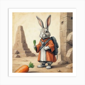 Rabbit In The Desert 9 Art Print