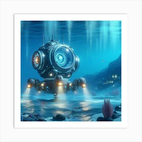 Underwater City 2 Art Print