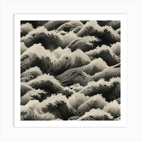 Waves Of Azure Art Print