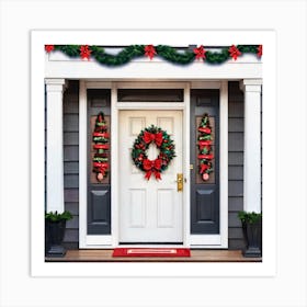 Christmas Door 6 Art Print