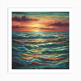 Waves On The Horizon Art Print 1 Art Print