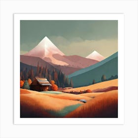 Landscape Painting Art Print