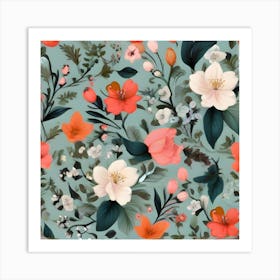 Floral Pattern Art Print