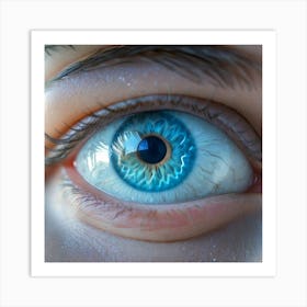 Blue Eye 8 Art Print