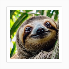 Cute Sloth Art Print