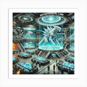 Biotechnological Labs 1024x1024 Art Print