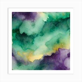 Abstract Watercolor Painting 9 Art Print