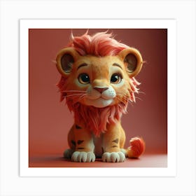 Lion Cub 24 Art Print