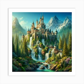 Disney Castle 4 Art Print