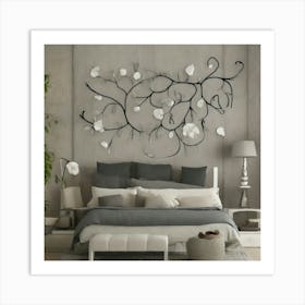 Modern Bedroom Wall Art Art Print