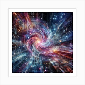 Fractal tripp Art Print