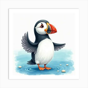 Puffin Bird Art Print