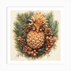 Pinecones And Pine Cones Art Print