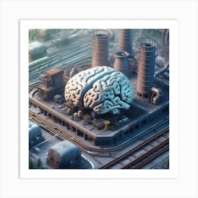 Brain In The Factory Art Print