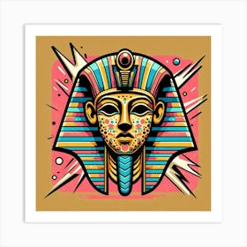 Pharaoh Tuthmesen Head Art Print