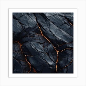 Lava flow 1 Art Print