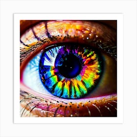 Rainbow Eye 15 Art Print