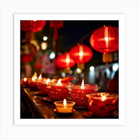 Chinese Lanterns 5 Art Print