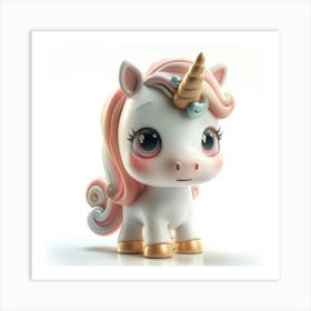 Unicorn Figurine 70 Art Print