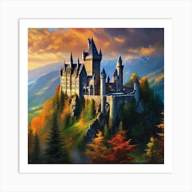 Hogwarts Castle 13 Art Print