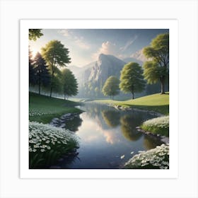 'River Of Flowers' Art Print