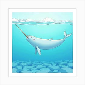 Narwhal Art Print