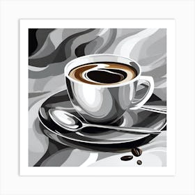 Coffee Painting 5 Art Print