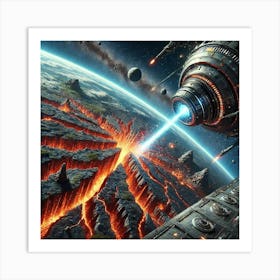 Graviton Annihilator Destabilizing Tectonic Plates Art Print