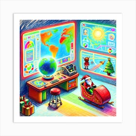 Super Kids Creativity:Santa'S Office 2 Art Print