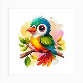 Colorful Bird 10 Art Print