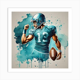 American Football Player Art Print