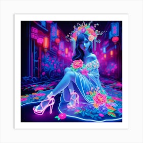 Chinese Girl Art Print