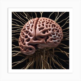 Brain With Wires 13 Art Print