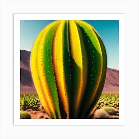 Cactus In The Desert 1 Art Print