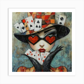 Poker Face # 2 Art Print