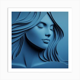 Silhouette a woman 15 Art Print