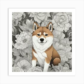 Shiba Inu 48 Art Print