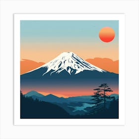 Mt Fuji Art Print