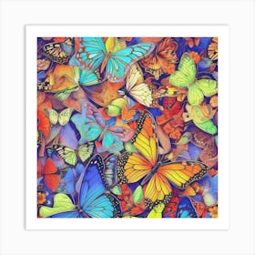 Butterfly Jigsaw Puzzle Art Print