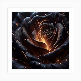 Fire Rose 3 Art Print