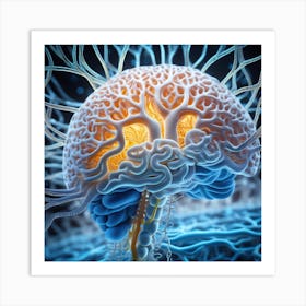 Brain And Nervous System 3 Art Print