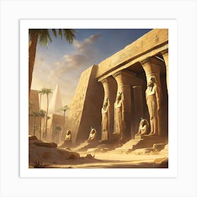 Egyptian Temple Art Print