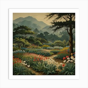 Default The Garden Of Morning Calm 1 South Korea Vintage Botan 1 Art Print