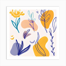 Botanical Menagerie (1) Art Print