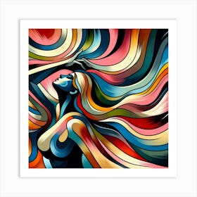 Abstract Of A Woman 10 Art Print