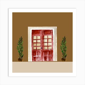 Red Door Art Print