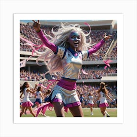 Alien Cheerleader Art Print