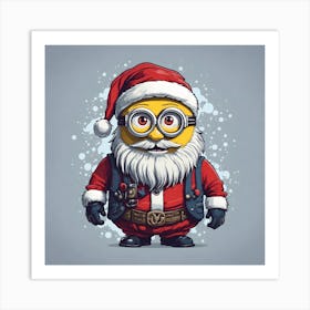 Minion Santa Art Print