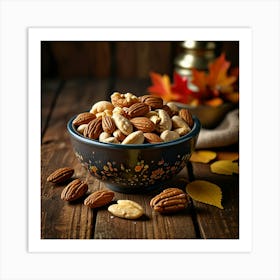 Nuts In A Bowl 1 Art Print