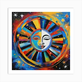 Sun And Moon Art Print